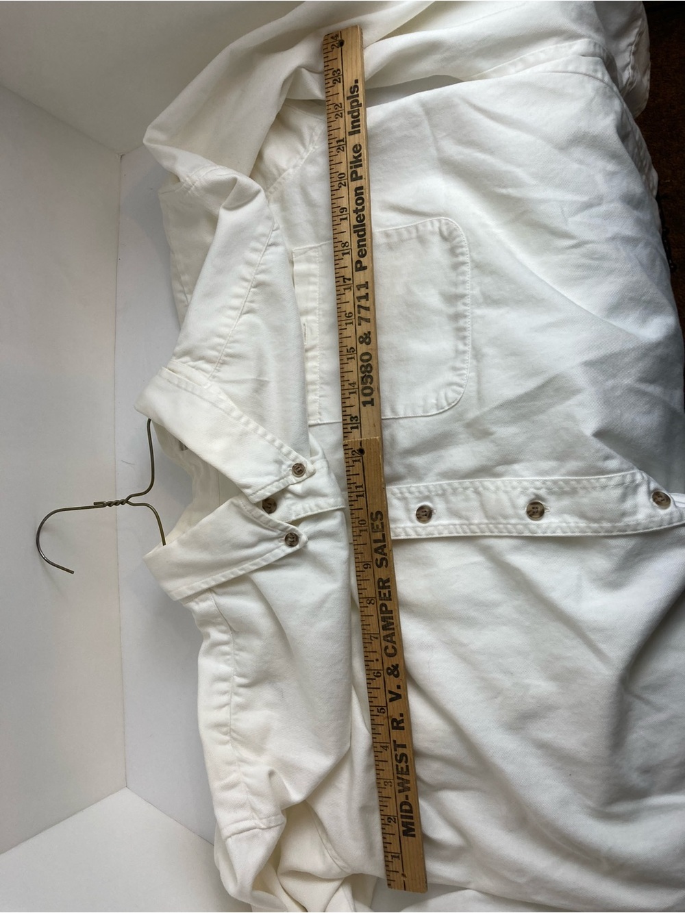 Vintage Pepsi Logo Button Down Shirt XL White Cotton Oxford Embroidered USA - Picture 14 of 16
